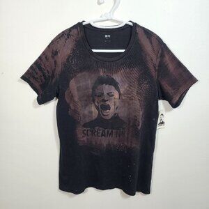 UNI QLO one-of-a-kind, upcycled t-shirt perfect for those who crave unique style